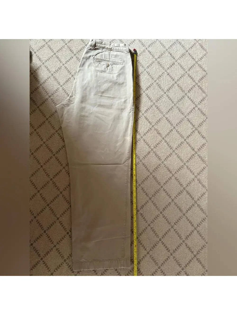 Vintage J. Creew Broken In Chino Relaxed Fit British Tan 35 x 32